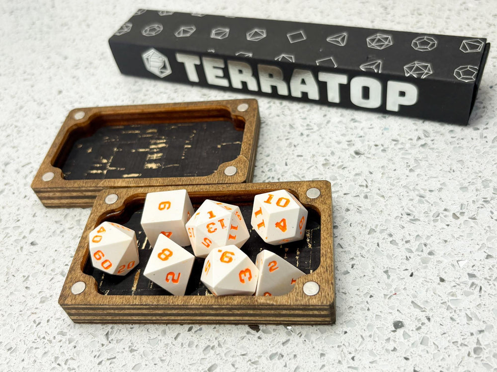 Dice Vault | for DND & Tabletop RPGs | RPG Dice | Dungeon Master Gift | Dice Box | Rectangular 'Astro Bear' Magnetised Dice Box