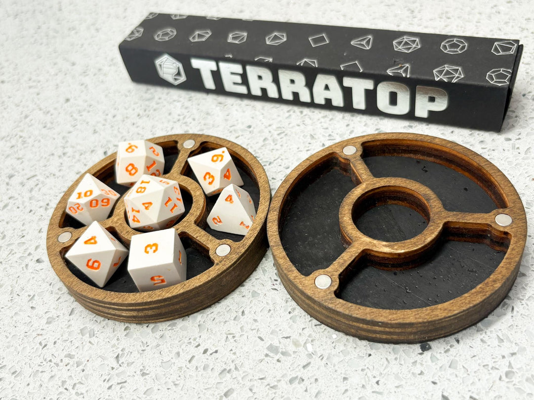 Dice Vault | for DND & Tabletop RPGs | RPG Dice | Dungeon Master Gift | Dice Box | Round 'Tentacle' Magnetised Dice Box