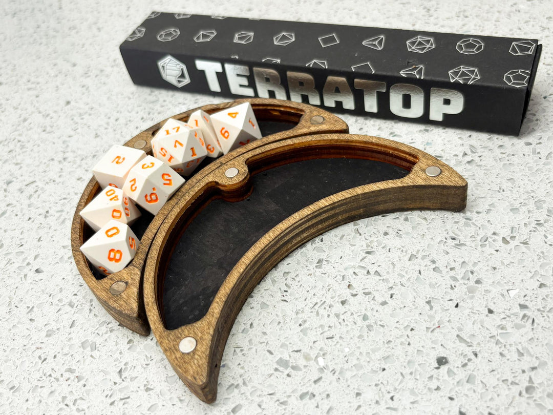 Dice Vault | for DND & Tabletop RPGs | RPG Dice | Dungeon Master Gift | Dice Box | Crescent Moon 'Tentacle' Magnetised