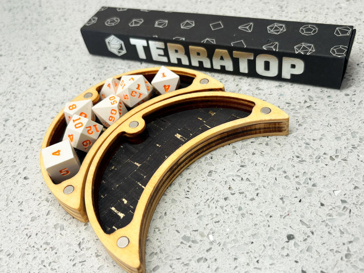 Dice Vault | for DND & Tabletop RPGs | RPG Dice | Dungeon Master Gift | Dice Box | Crescent Moon 'Tentacle' Magnetised