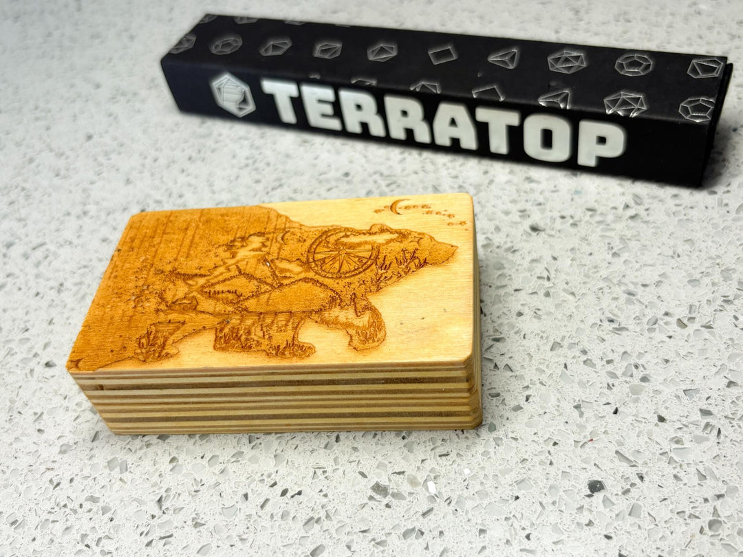 Dice Vault | for DND & Tabletop RPGs | RPG Dice | Dungeon Master Gift | Dice Box | Rectangular 'Astro Bear' Magnetised Dice Box