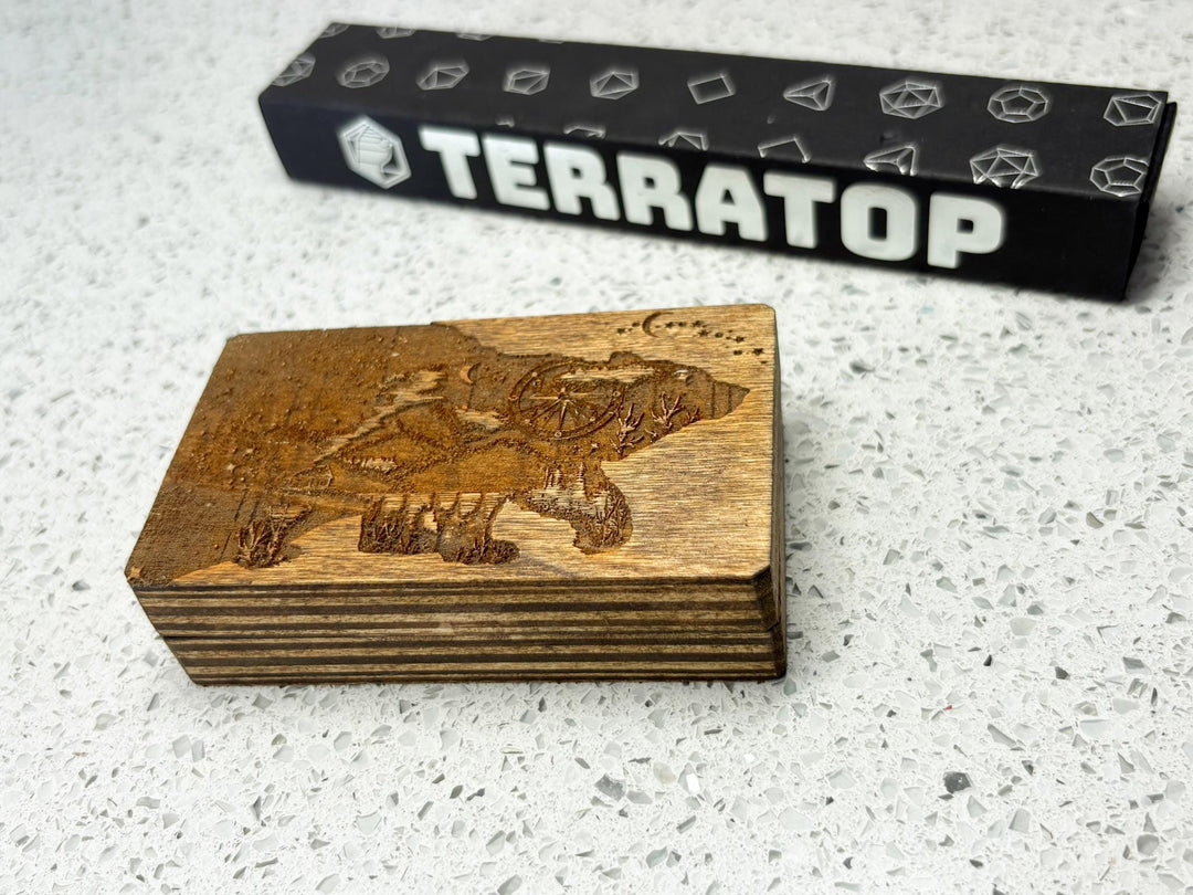 Dice Vault | for DND & Tabletop RPGs | RPG Dice | Dungeon Master Gift | Dice Box | Rectangular 'Astro Bear' Magnetised Dice Box