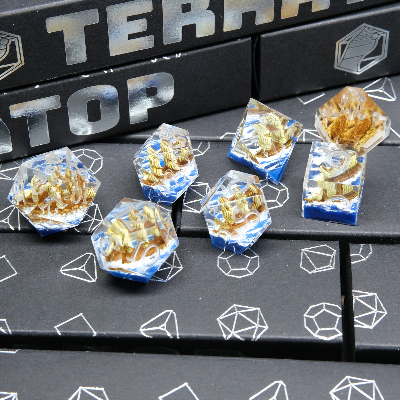 Merchant Theme Age of Sails Set of 7 Dice PREORDER